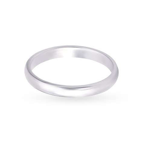Serene Sleek Platinum Finger Ring