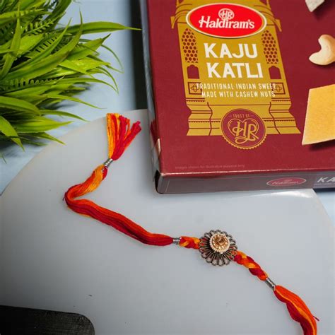 Send Threaded Bliss Kaju Rakhi Online