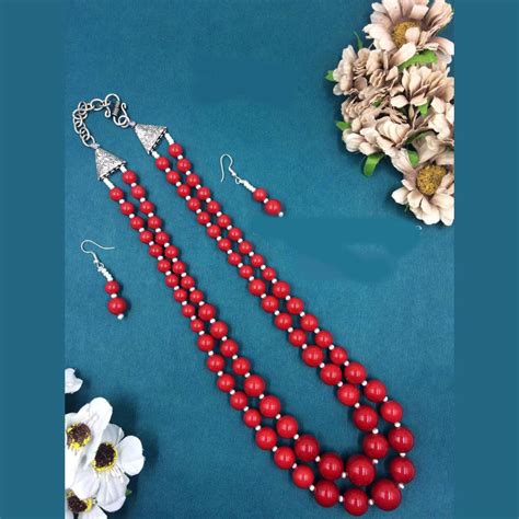 MG Beads Oxisdied Plated Beads Necklace Set – JewelEMarket