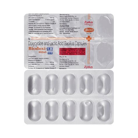 Biodoxi-LB Capsule - Substitutes, Price & Side Effects | MedSub.in ...