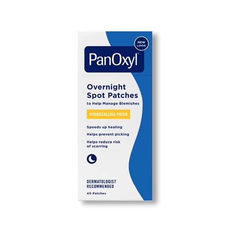 PanOxyl PM Acne Hydrocolloid Overnight Spot Patches, Clear Skin Pimple ...