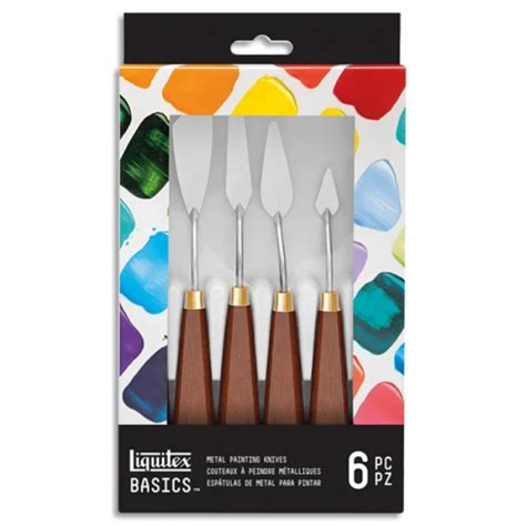 htconline.in| Liquitex Basics Metal Painting Knives Set of 6