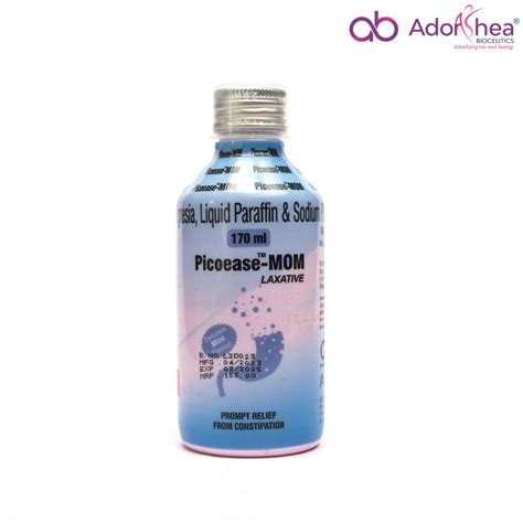 Milk of Magnesia, Liquid Parrafin & Sodium Picosulphate Syrup ...