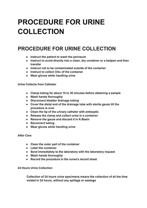 Image result for Urine Collection Method