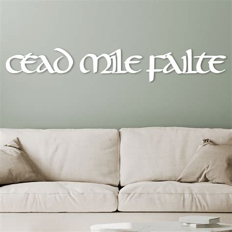 Cead Mile Failte Wall Art | Celtic & Irish Decor | Made In The USA | K ...