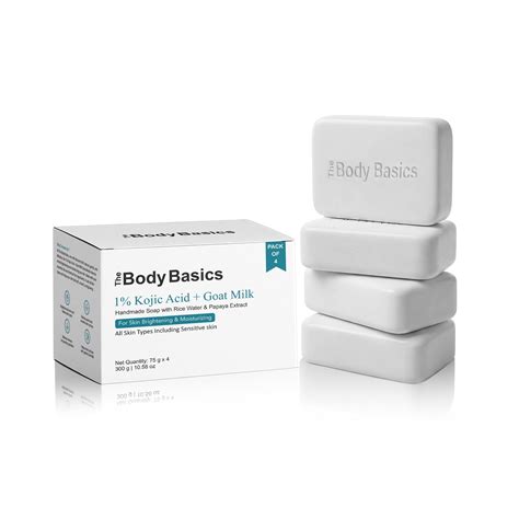 Buy 1% Kojic Acid Goat Milk Handmade Soap - Skin Brightening ...