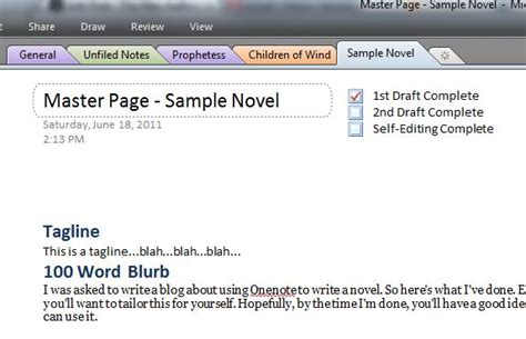 Image result for Use OneNote to Write a Book