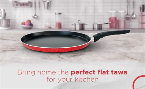 Buy NIRLEP Non-Stick Sakhi Flat Tawa, 31 cm,Aluminium,Black Online at ...