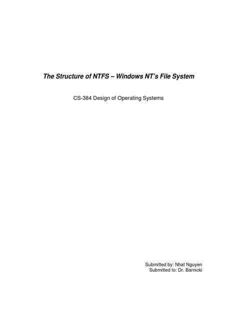 Image result for NTFS File System Structure