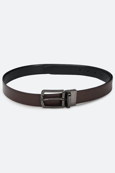 Buy Men Brown Solid Casual Belt Online - 755331 | Van Heusen