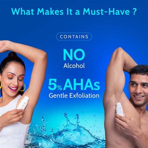 Chemist at Play 5% AHA Underarm Roll On, Lactic Acid Deodrants ...