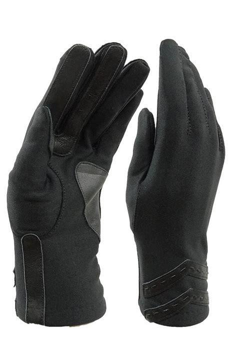 Buy Isotoner Women's Smartouch Spandex Glove with Chevron Appliques ...