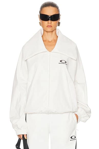 Balenciaga Tracksuit Jacket in Dirty White | FWRD