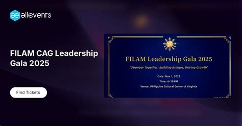 FILAM CAG Leadership Gala 2025, PCC, Virginia Beach, 29 October 2025 ...