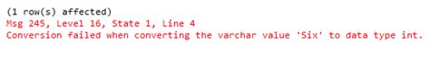 Image result for SQL Error Message Output