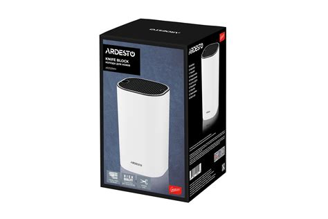 ARDESTO Knife Block Gemini, 23 cm, white, plastic AR2123WH - ARDESTO