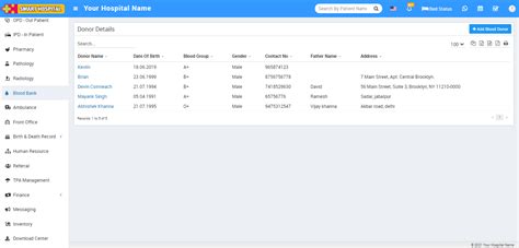 How to add Donor details in Blood Bank? - Smart Hospital : Hospital ...