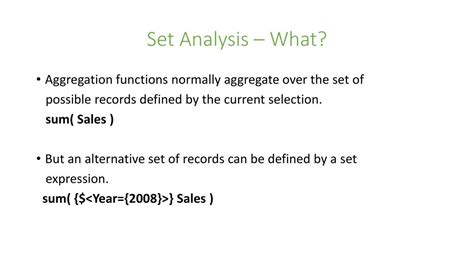 Image result for Set Analysis Tutorial