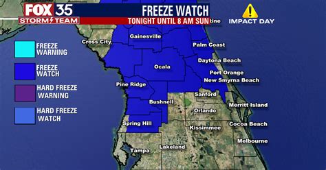 Orlando weather: Below freezing temperatures possible in parts of ...