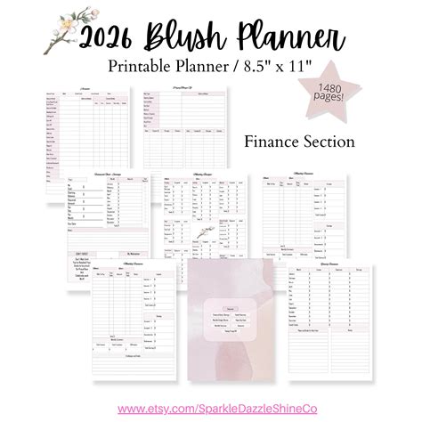 The 2026 Ultimate Blush Printable Planner | 1480 Pages |daily Weekly ...