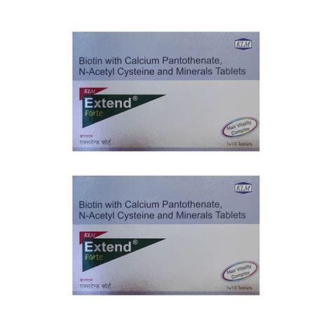 KLM Extend Forte Tablet (10 Tabs) Pack of 2 - Cureka - Online Health ...