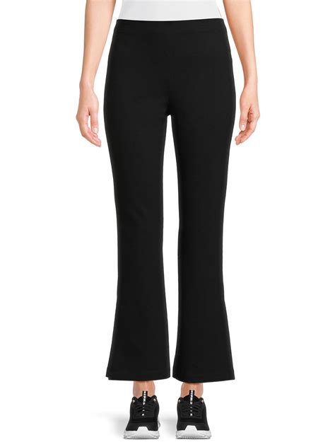 Time and Tru Women's Pull on Bootcut Ponte Pants, Available 30" and 28" Inseam, Sizes XS-XXL ...
