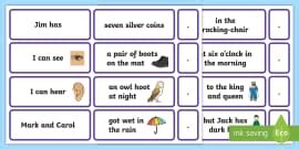Phase 2 Sentence Building Cards PDF Version - Twinkl Phonics