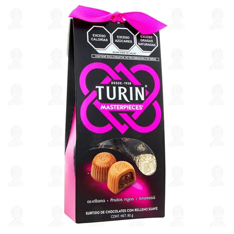 Surtido de Chocolates Turín Masterpieces, 80 gr.