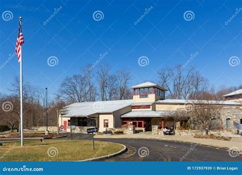 Suffern, NY / United States - Feb. 17, 2020: a Landscape Image of the ...