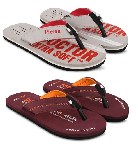 Buy Piclite Doctor Ortho Slippers for Men Daily use Hawaii Chappal flip ...
