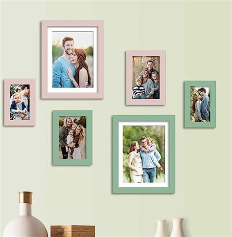 Set Of 6 Individual Wall Photo Frame, For Home Decor ( Size 4x6, 5x7 ...