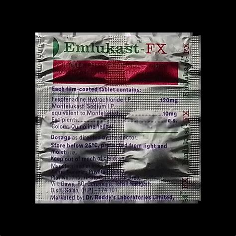 EMLUKAST FX TABLET 10'S Price, Uses, Side Effects & Substitutes | Medkart