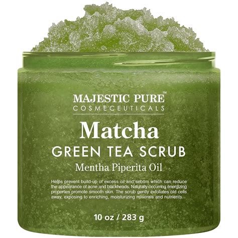 Buy Matcha Green Tea Body Scrub for All Natural Skin Care - Exfoliating ...