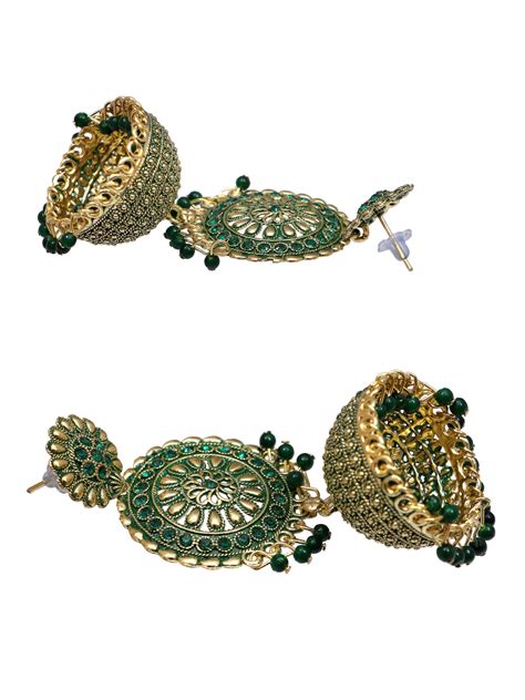 Sia Jhumkas Pearl Drops handmade beaded earrings