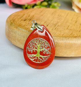 Dhwani Astro Red Jasper Stone Tree of Life Pendant Stone Pendant Price ...