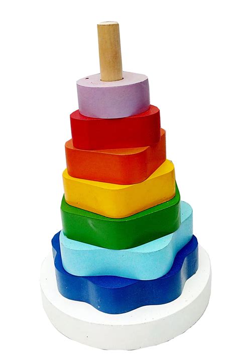 Buy Wooden Multy Shapes Stacker - SkilloToys.com