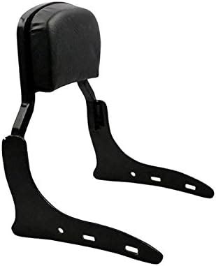 Dhe Best RBP20 Bike Harley Style Backrest Support Pillion Balck Cushion ...