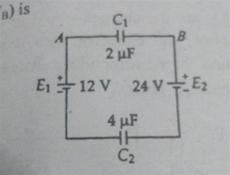 Two capacitors C and C2 areconnected in a circuit as shown infigure ...