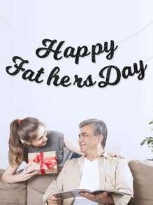 Happy Father's Day Hanging Flag, Father's Day Backdrop Decoration ...