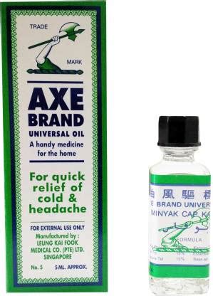 Axe Brand Universal Oil for Cold and Headache Relief (5ml) Liquid - Buy ...
