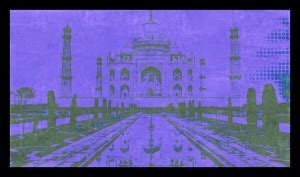 Shoping Inc Taj Mahal Marble Mausoleum Laminated Framed Artwork Fine ...