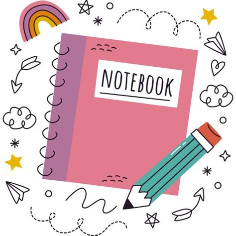Printable Notebook Sticker Design 的图像结果