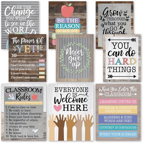 9 Farmhouse Classroom Decor Signs - Welcome Sign For India | Ubuy