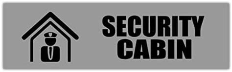 BIRD'S MIND Security Cabin Black Grey Sign Board For Office Hospital ...