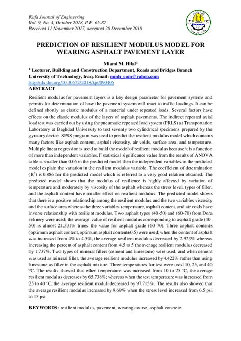 Image result for Resilient Modulus Formula