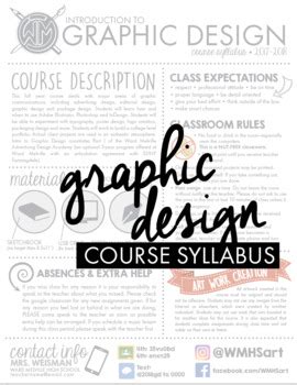 Graphic Design Course Syllabus 的图像结果