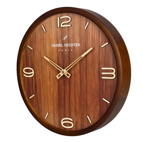 Daniel Hechter Paris Wall Clock, Silent Sweep Non-Ticking Quartz ...