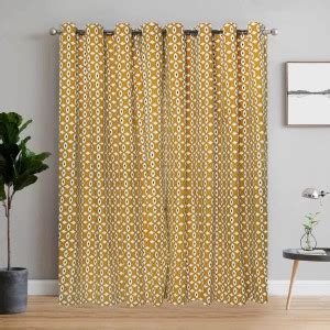 R Home 220 cm (7 ft) Cotton Blackout Long Door Curtain Single Curtain ...