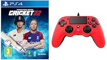 Buy Cricket 22 International Edition (PS4)+Nacon Wired Compact ...