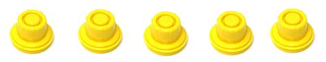 5 Pack Replacement YELLOW SPOUT CAPS Top Hat Style fits # 900302 900092 ...